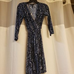 Inc international concepts navy and white dresa